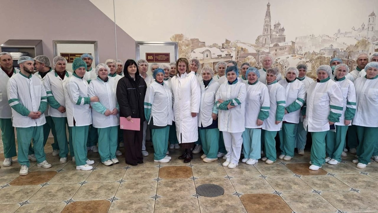 Встреча с трудовым коллективом на Гродненском мясокомбинате