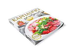Carpaccio from beef