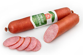 Sausage saili Rublevsky servelat