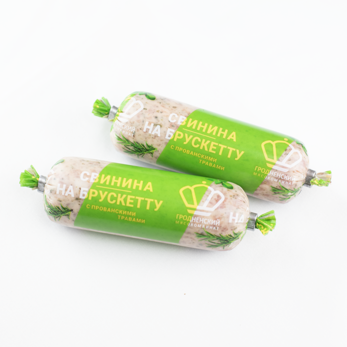 Свинина на брускетту с прованскими травами